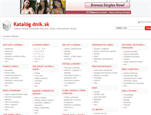 Tablet Screenshot of dnik.sk